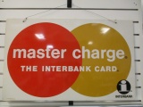 Metal Master Charge The Interbank Card Sign