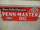 Penn-Master Oil Embossed Metal Sign