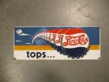 1992 Pepsi-Cola Tops Porcelain Sign