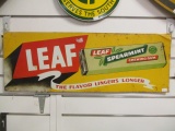 Leaf Spearmint Chewing Gum Metal Sign