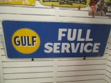 Metal Gulf Full Service Sign