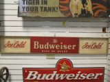 Ice Cold Budweiser King of Beers Sign