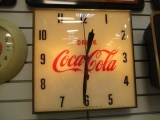 1959 Coca-Cola Lighted Electric Clock with Bubble Glass