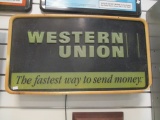 Lighted Western Union Sign