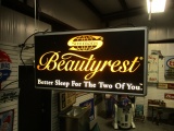 Simmons Beautyrest Double Sided Lighted Hanging Sign