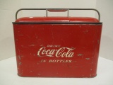 Vintage Coca-Cola Cooler with Tray