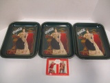 3 Limited Edition Coca-Cola Trays and 1994 Playing Cards