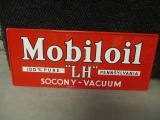 Embossed Metal Mobiloil Sign