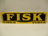 Fisk Tires Tubes Embossed Metal Sign