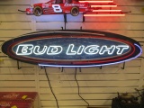 Large Oval Bud Light Neon Sign