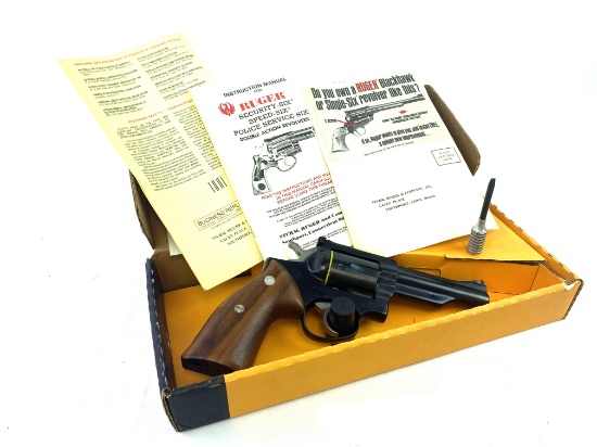 LNIB 1985 Ruger Security-Six .357 Magnum 4" Blue Revolver