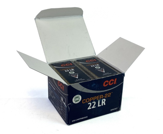 NIB 200rds. CCI Copper-22 LR 21gr. Ammunition