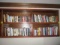 Four Shelves of Novels-Nevada Barr, Jennifer Chiaverini, Zane Grey, Jan Karon, etc.