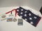 3' x 5' American Flag, 1996 NC State Pewter Ornament, 1998 Olympic Event Rounds,