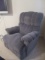 Blue La-Z-Boy Swiveling/Rocking Recliner