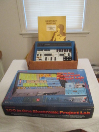 Two Vintage Electronic Consoles-Science Fair #28-265 "200 in One Electronic