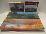 Four Puzzles-New Panoramic Biltmore House, New Panoramic Grand Canyon Circle,