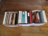 Three Boxes of Crafting Books and Pattern Binders