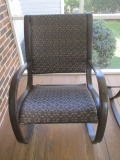 Aluminum Frame Outdoor Wicker Rocker