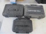 Three Porter Cable Empty Hard Tool Cases