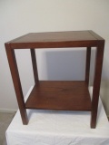 Wood Accent Table with Undershelf