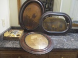 Three Antique Framed Portraits, Two Tintype Portraits and Old Black/White