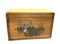 Nice Solid Native Pine Wood Finely Detailed Ammunition Box w/ Rope Handles