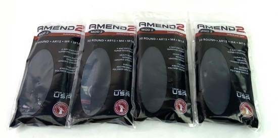 (4) New Amend2 30 Round AR-15 M4/M16 Magazines