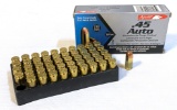 NIB 50rds. of Aguila .45 AUTO 230gr. FMJ Brass Ammunition
