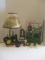 The Big Book of John Deere Tractors, John Deere Lamp, Fan Pull, Thermometer, 2 Model Tractors