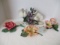 Capodimonte Doves, Flowers and Trinket Box