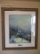 Moonlit Village by Thomas Kinkade Library Edition Framed and Matted Lithograph