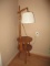 Vintage George B. Bent Co. Two Tier Table Three Le Floor Lamp