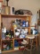 Cabinet and Contents - Spray Paint, Automotive, Stools, Ceiling Light, Heater