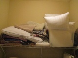 Contents of Laundry Room-Drying Rack, Cleaning Supplies, Iron, Hampers, etc.