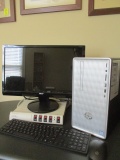 HP Pavilion Desktop 590 Computer with Wireless Keyboard and Mouse and Acer 20