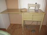Kenmore Model 54 Automatic Zig-Zag Sewing Machine in Wood Cabinet