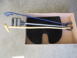 Seat Cushion, Two Grabbers, and a Wood Cane