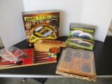 Tic Tac Toe, Checkers, Deal or No Deal, Rubik's Cube, Dominoes, Playing Card Holders