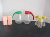 Vintage Shakers, Syrup Dispensers, and Toothpick Holder