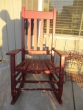 Painted Wood Rocking Chair