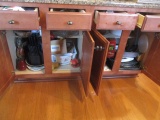 Kitchen Cabinet Contents - Pots and Pans, Utensils, Hardware, Towels, Knives, Glassware
