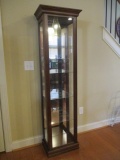 Lighted Curio Cabinet with Side Door
