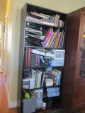 Five Shelf Bookcase with Office Supplies