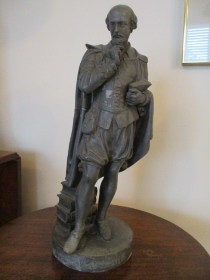 Cast Metal Statue of William Shakespeare