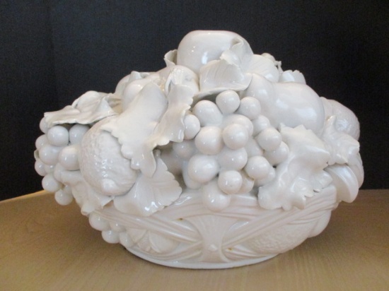 Porcelain Fruit Basket Center Piece