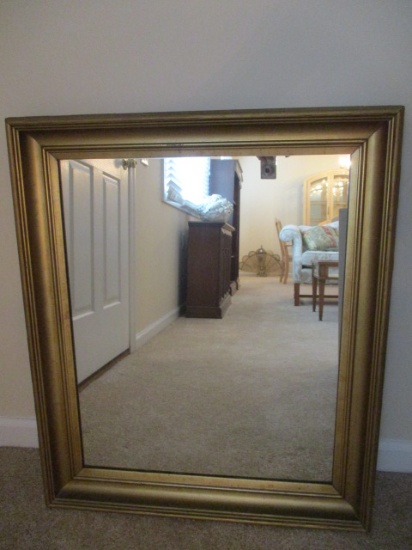 Gold Gilded Wood Framed Mirror