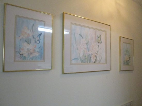 Three Signed and Numbered Butterfly Prints by Colussi