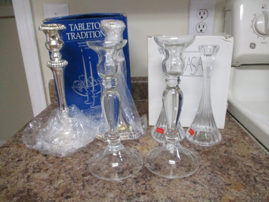 Three Pair of Candle Stick Holders