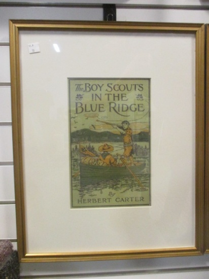 "The Boy Scouts in the Blue Ridge" Mounted Book Cover
